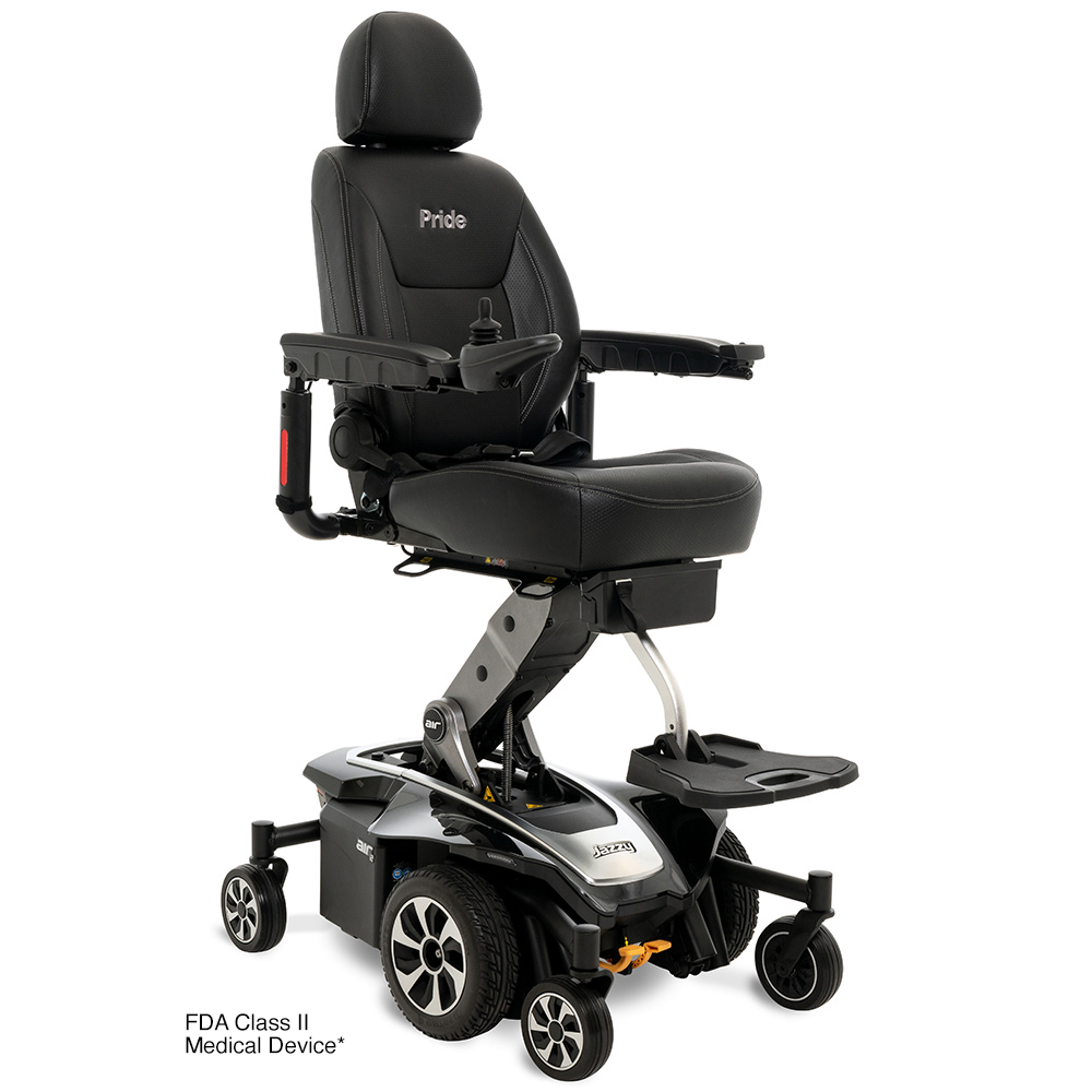 Pride Jazzy Air 2 Electric Wheelchair rising seat