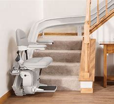stairway staircase curved chair stairlift