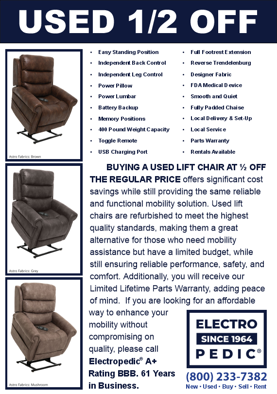 Used electric lift chairs