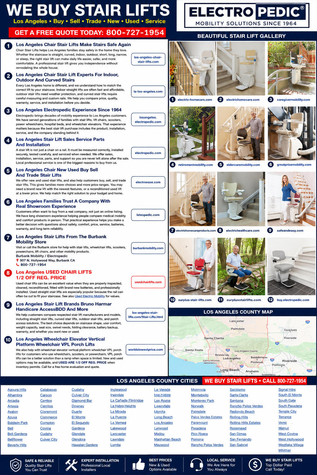 Los Angeles Stair Lift Chair