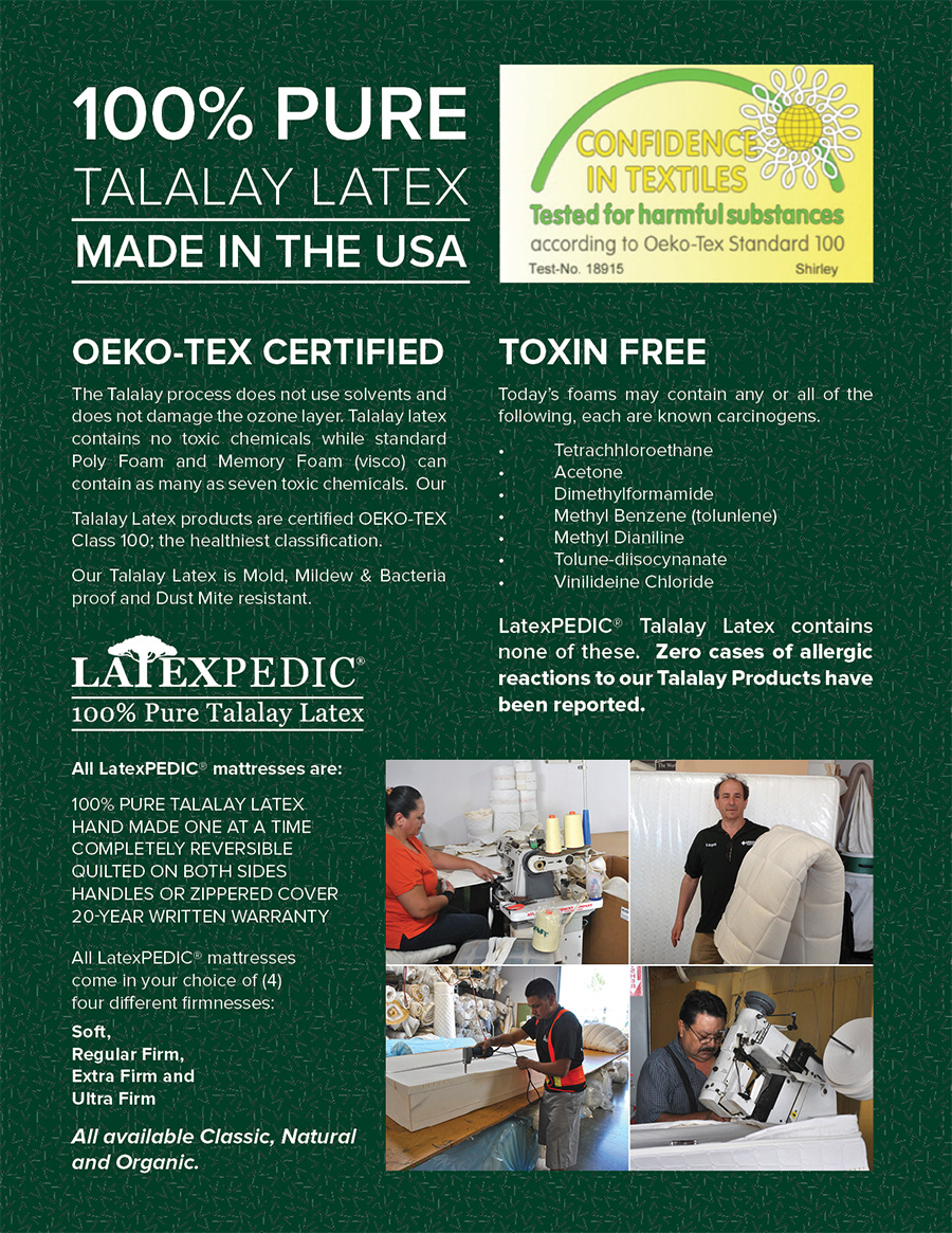 Tempe natural organic latex mattresses